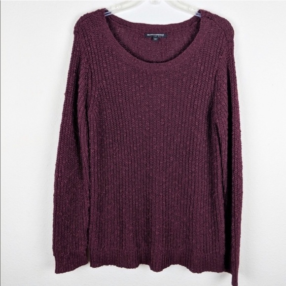 Maroon Knit Sweater - Picture 4 of 7